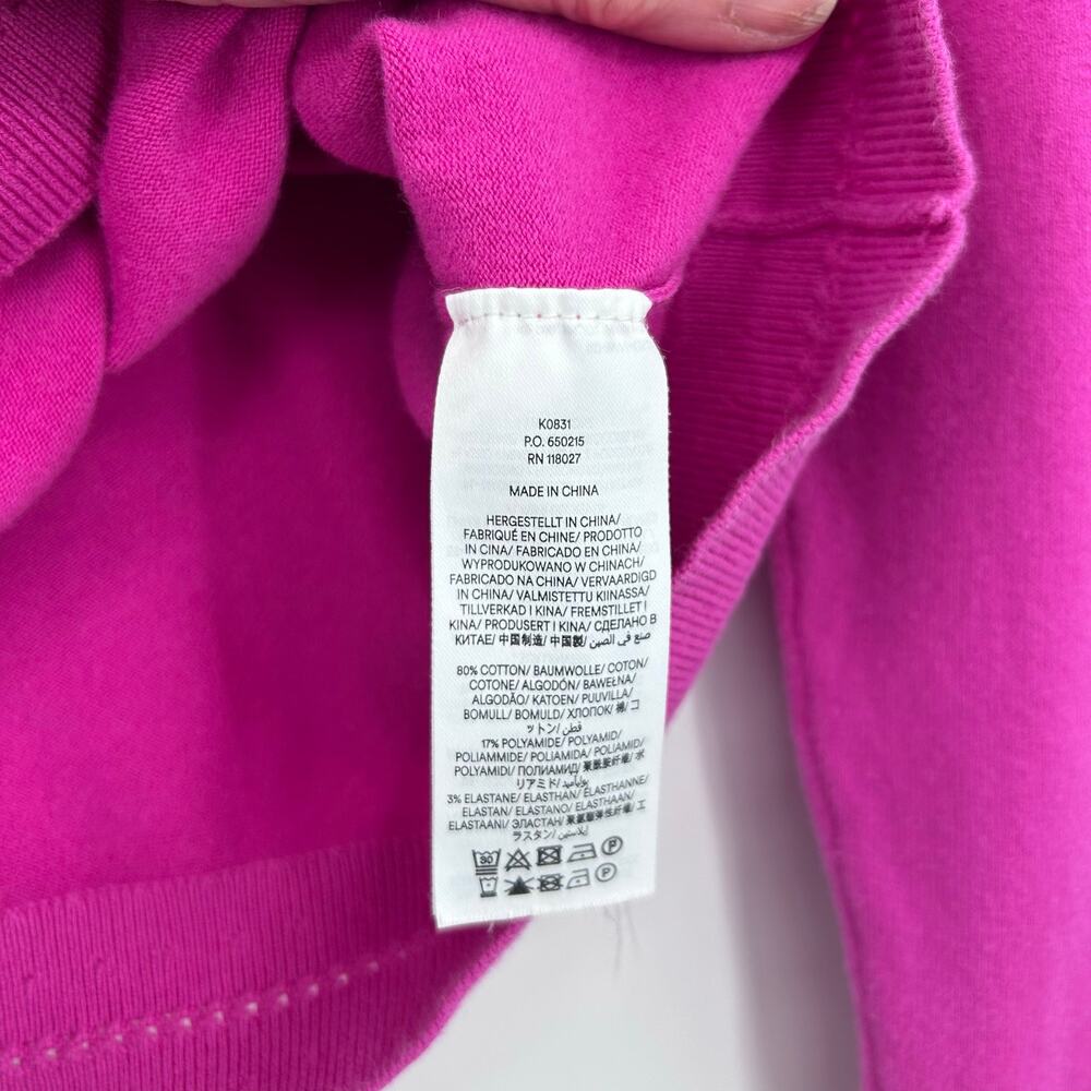 Boden Catriona Cotton V Neck Jumper Sweater Tickled Pink Long Sleeve Knit M - Picture 7 of 11